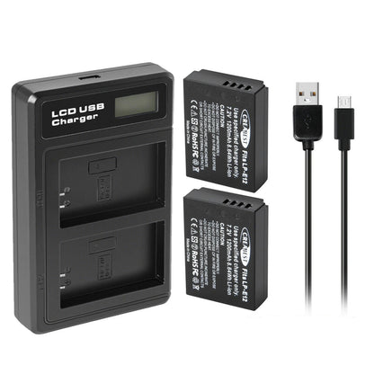 2x Batterie LP-E12 + Chargeur pour Canon EOS M, M10, M50, PowerShot SX70