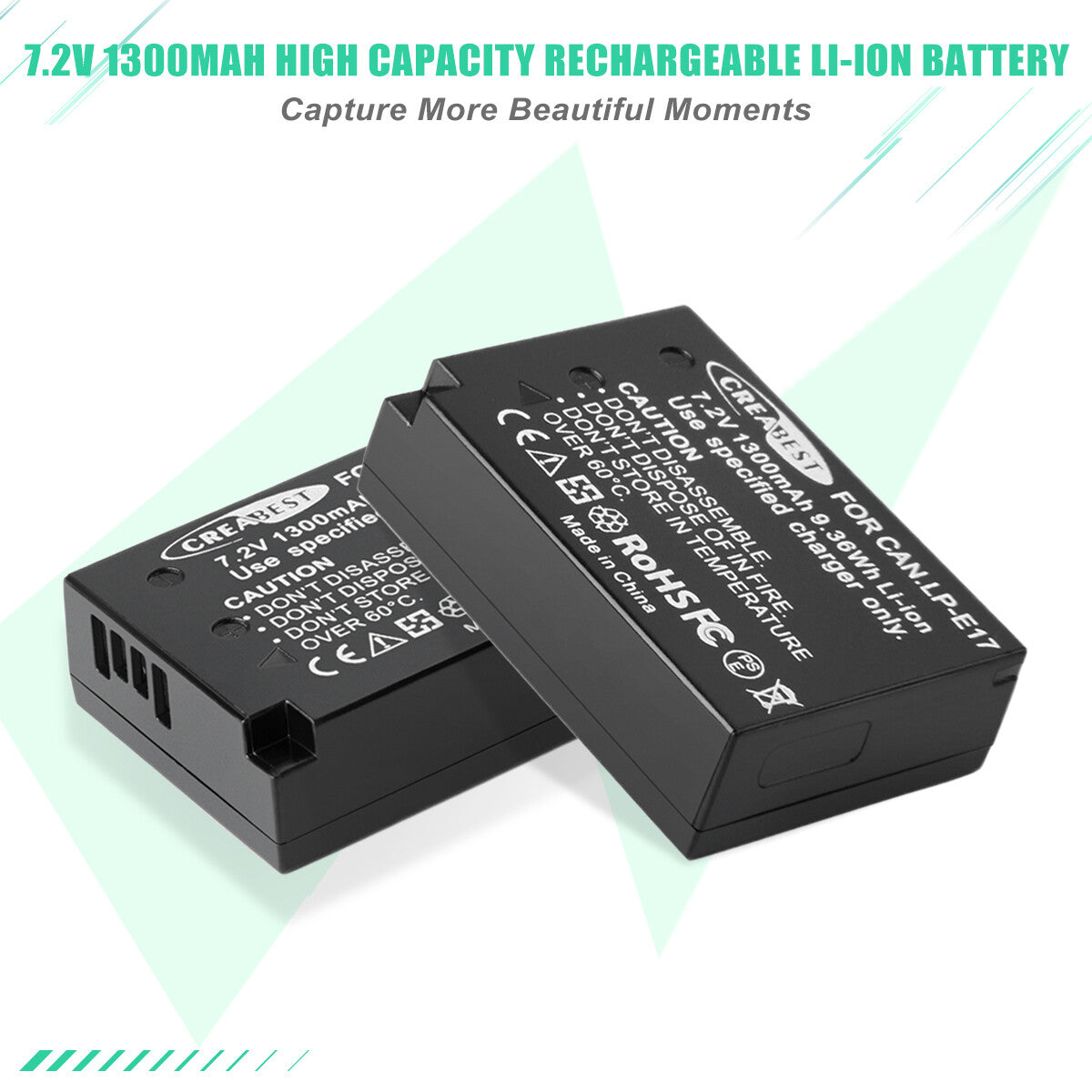 2x Batterie LP-E17+Chargeur Pour Canon M3 200D 250D 750D 850D 800D X8i X9 77D M6 M5