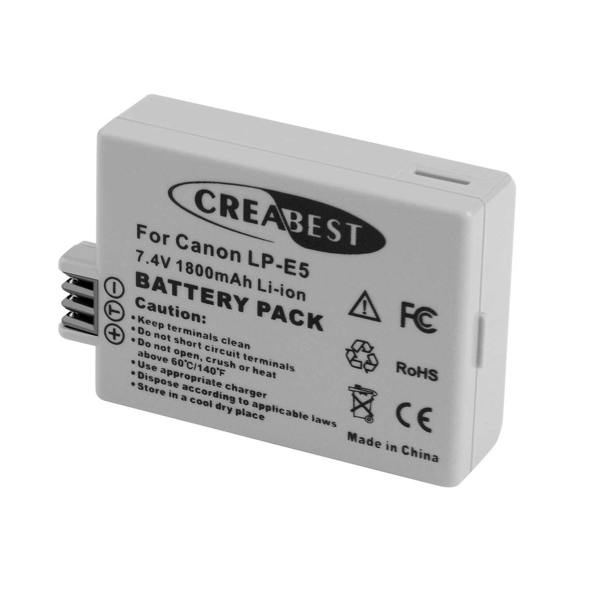 2× Batterie LP-E5 1800mAh pour Canon EOS 450D 500D 1000D Rebel T1i Xs Kiss X3 X2