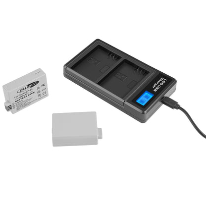2× Batterie LP-E5 1800mAh pour Canon EOS 450D 500D 1000D Rebel T1i Xs Kiss X3 X2