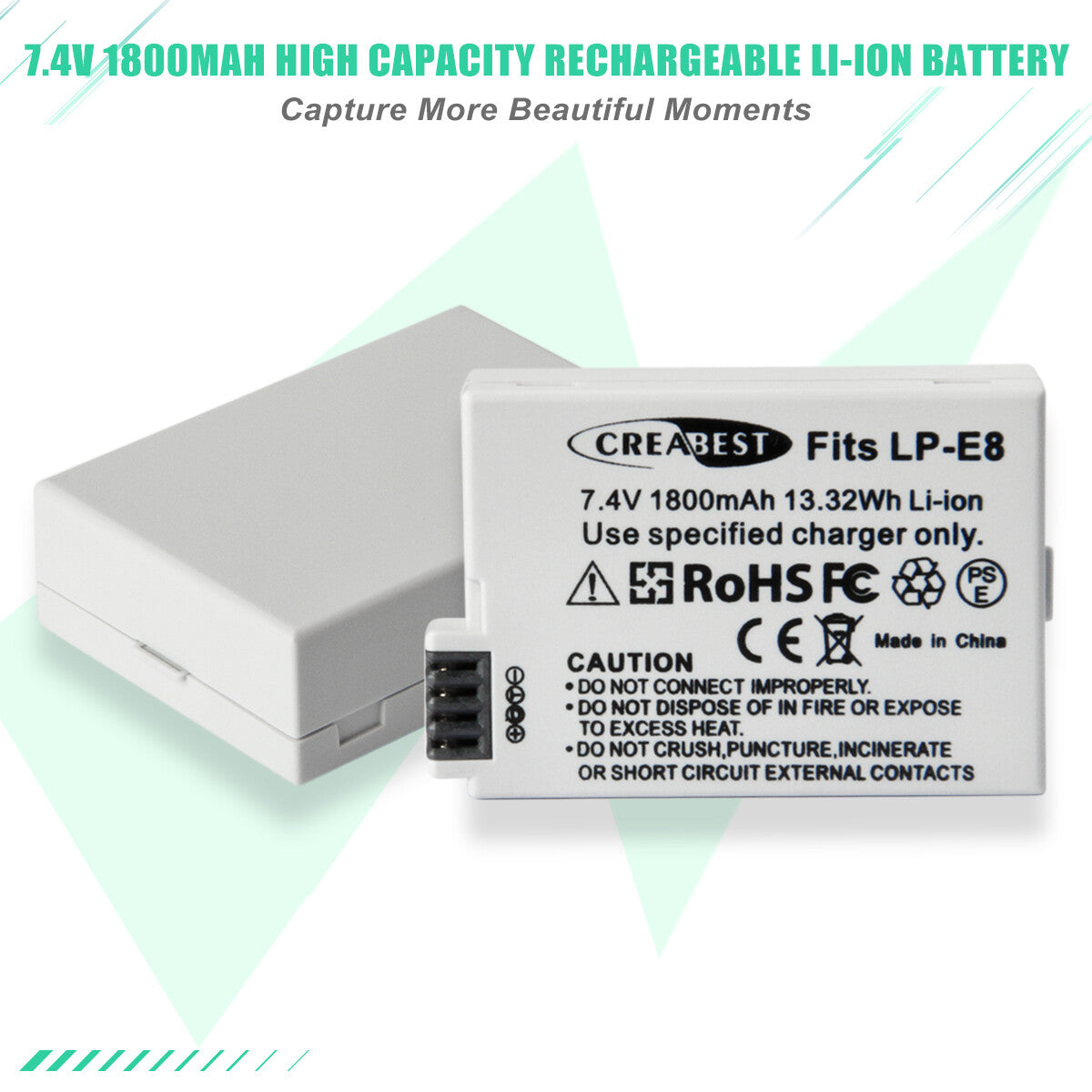 SHENTEC 2x Batterie LP-E8 + Chargeur Double Pour Canon EOS 550D 600D 650D 700D Kiss T2i X4 X5