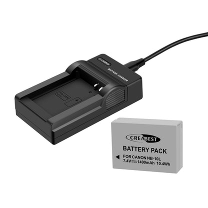 2x NB-10L Batterie+Chargeur Pour Canon PowerShot G15 G16 G1X SX50HS SX60HS SX40HS