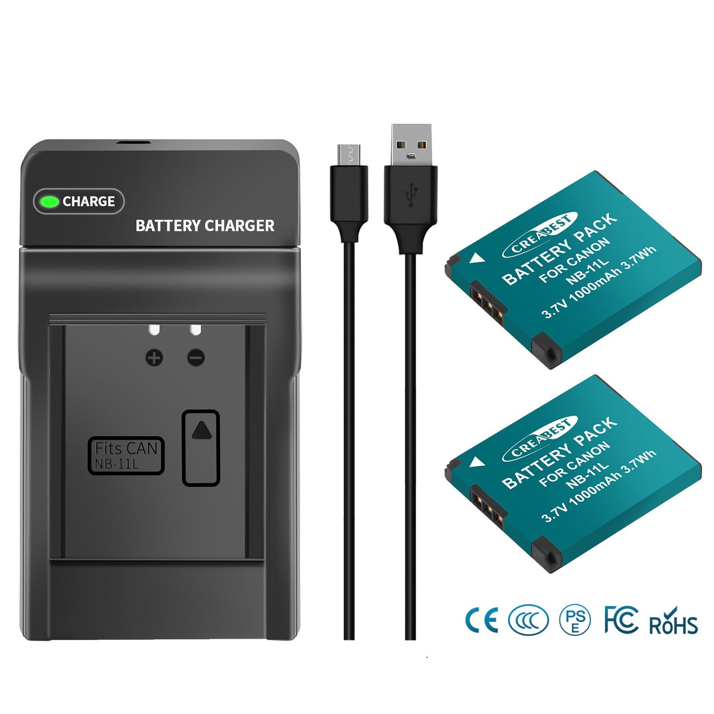 2x NB-11L/11LH Batterie+Chargeur Pour Canon SX410 SX420 SX430 IS IXUS 180 185 190