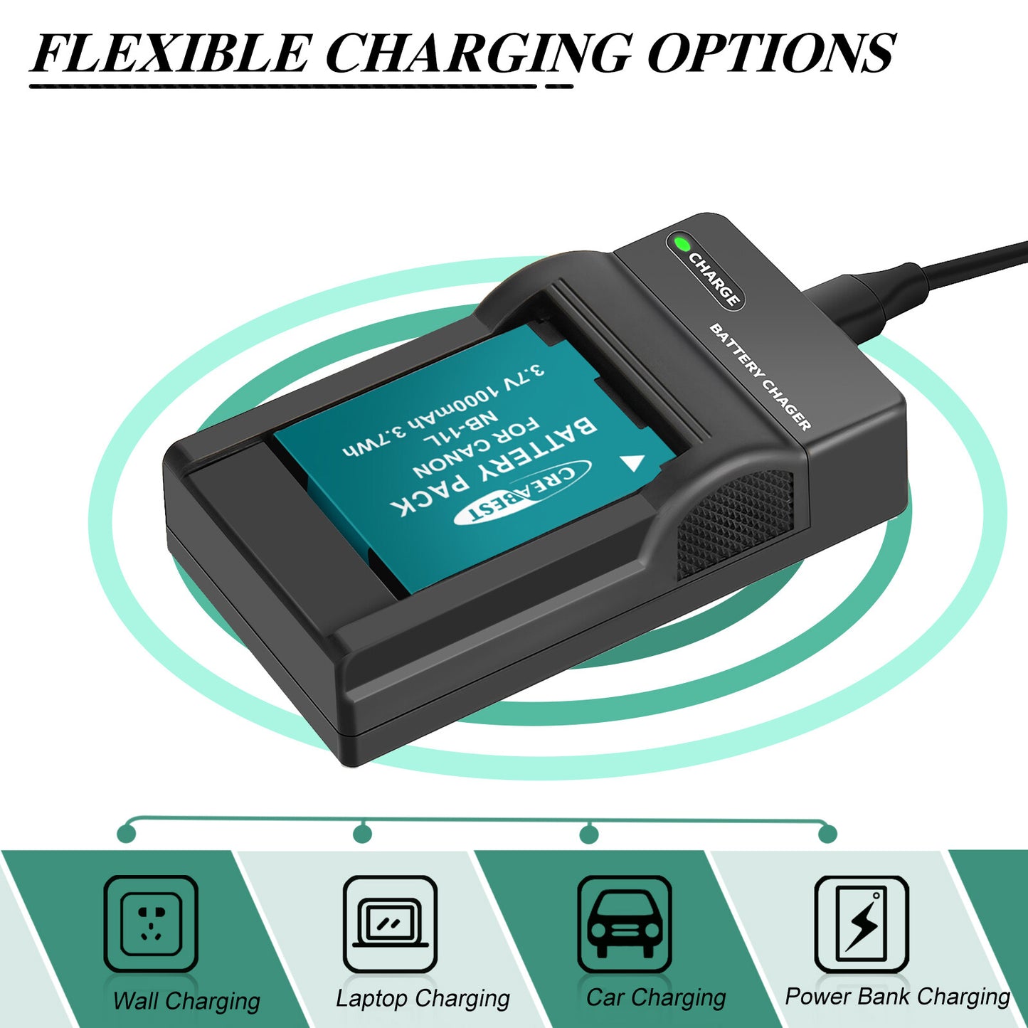 2x NB-11L/11LH Batterie+Chargeur Pour Canon SX410 SX420 SX430 IS IXUS 180 185 190