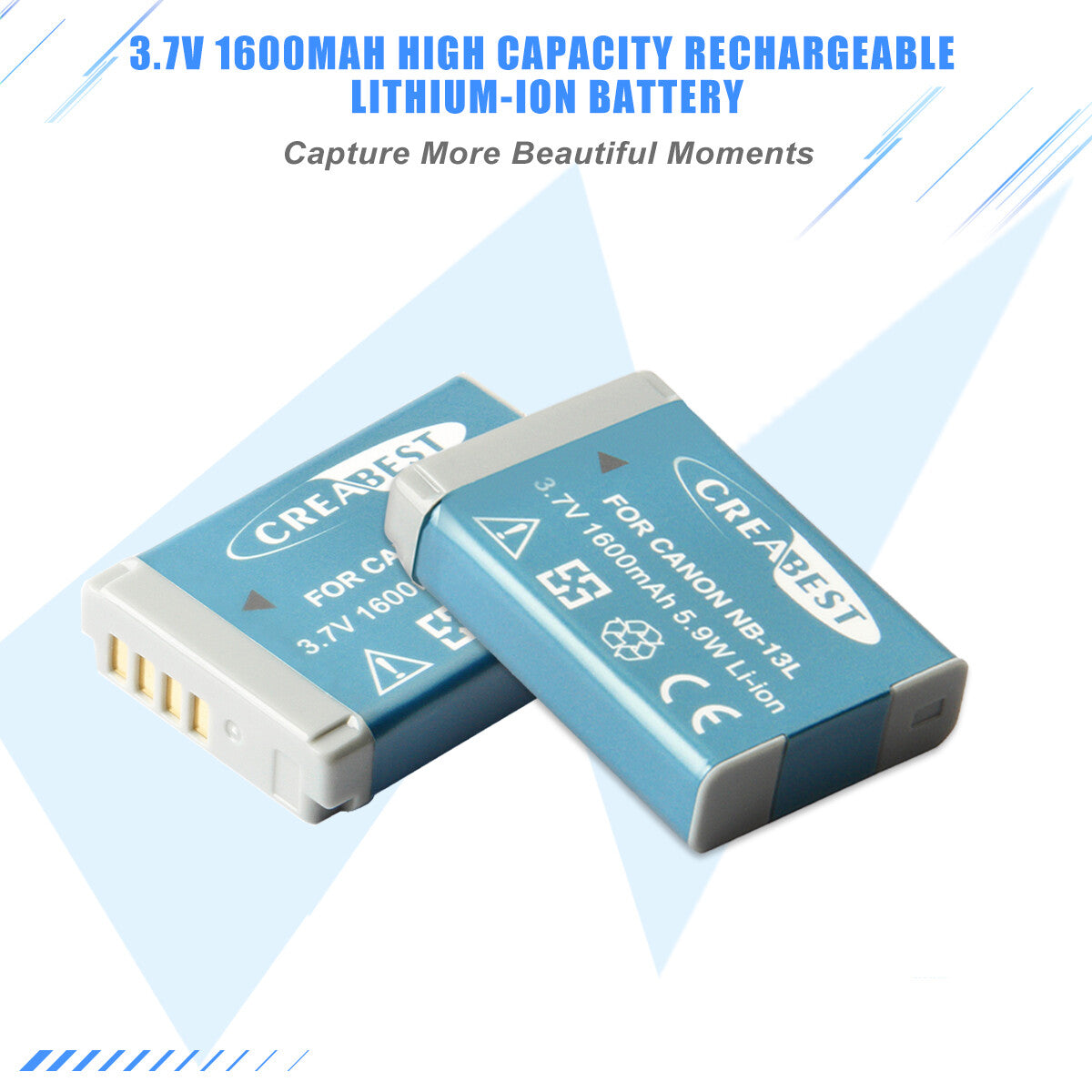 2x Batterie NB-13L + chargeur LCD pour Canon PowerShot SX620 HS G5X G7X Mark III II