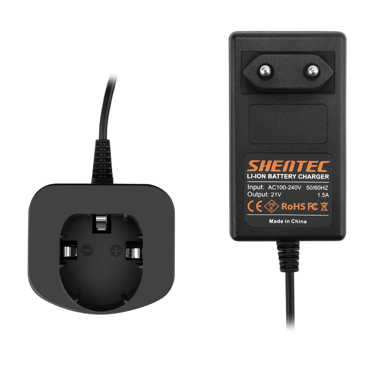 SHENTEC Chargeur de batterie 18V pour RYOBI BPL18151/P105/P106/P108/P102/CMD-1802/CMI-1802