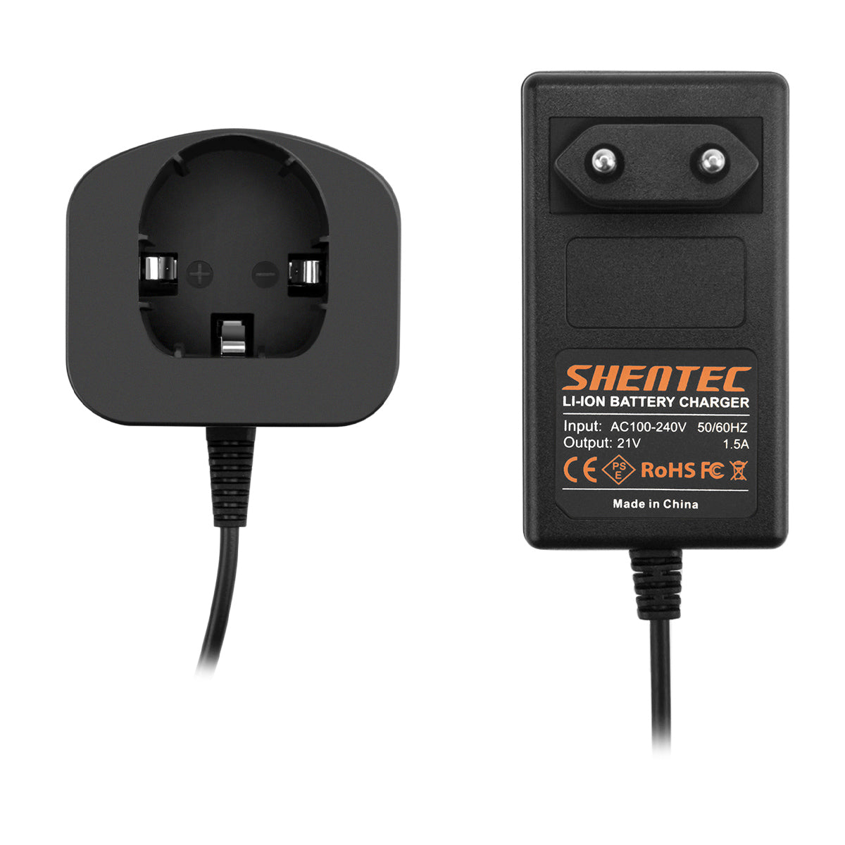 SHENTEC Chargeur de batterie 18V pour RYOBI BPL18151/P105/P106/P108/P102/CMD-1802/CMI-1802
