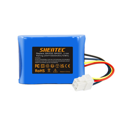 SHENTEC Batterie Li-ion 20V 3500mAh pour Worx 50032774 50032492 WA3230 WA3231 WR092S