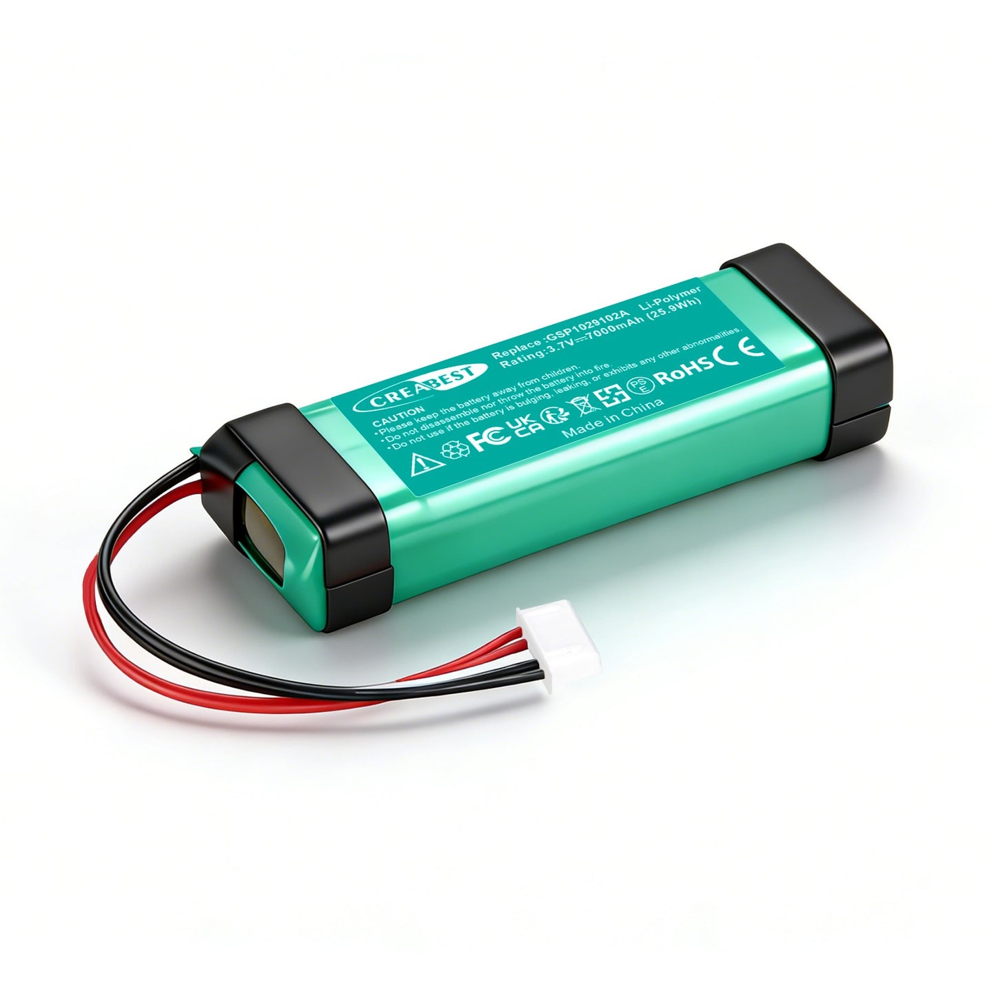 Batterie 3,7 V 7000 mAh pour enceinte audio Bluetooth sans fil JBL Charge 3 GSP1029102A