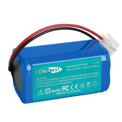 SHENTEC Batterie Li-ion 14,8 V 4 Ah pour Ecovacs Deebot CR130 CEN 540 4ICR19/65 Dibea V870
