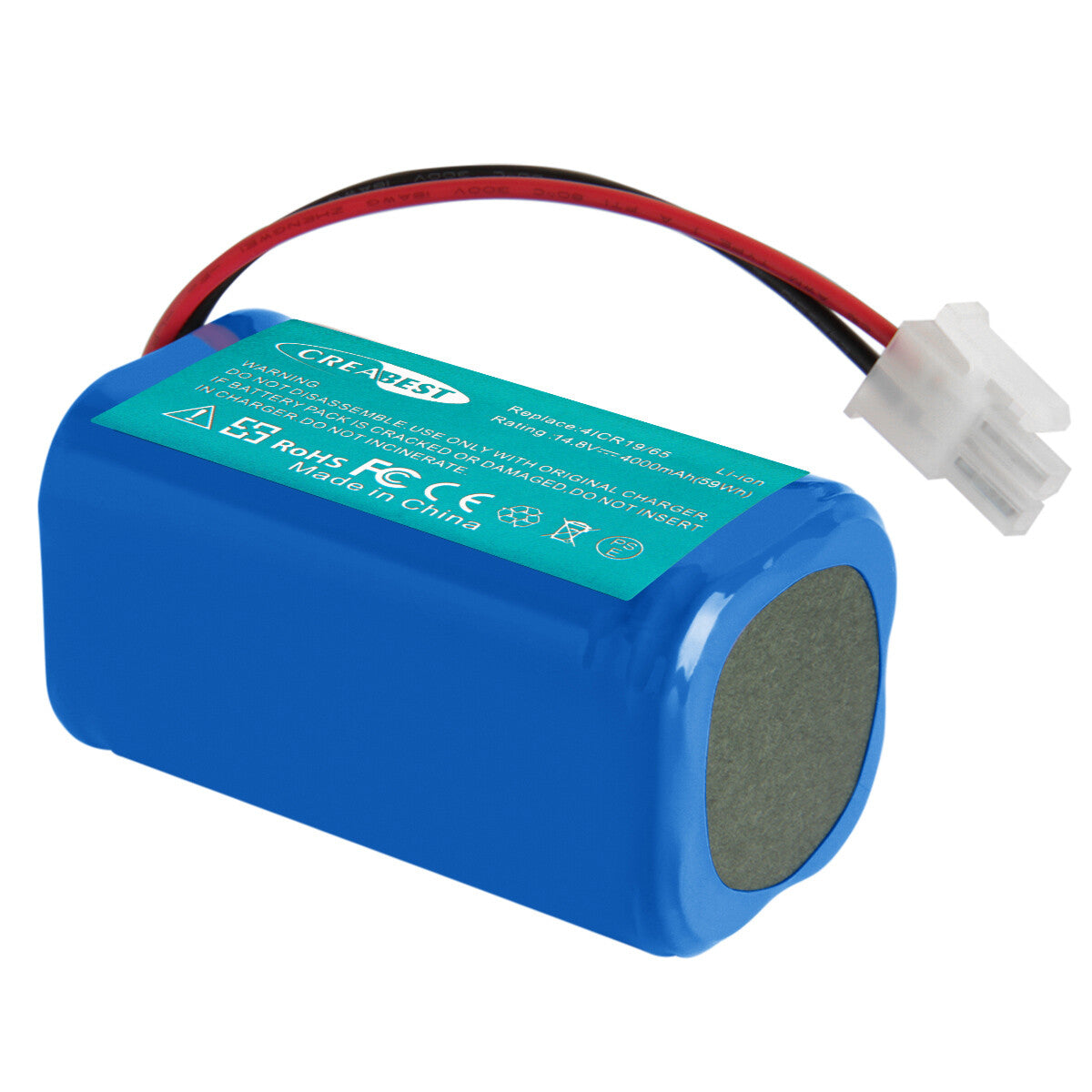 SHENTEC Batterie Li-ion 14,8 V 4 Ah pour Ecovacs Deebot CR130 CEN 540 4ICR19/65 Dibea V870