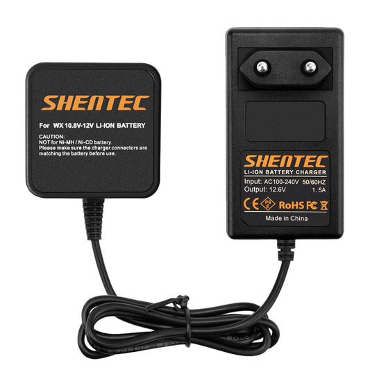 SHENTEC Chargeur De Batterie Li-ion 12V Pour Worx WA3503 WA3509 RW9300 WX382 WU288 WX125 WX283