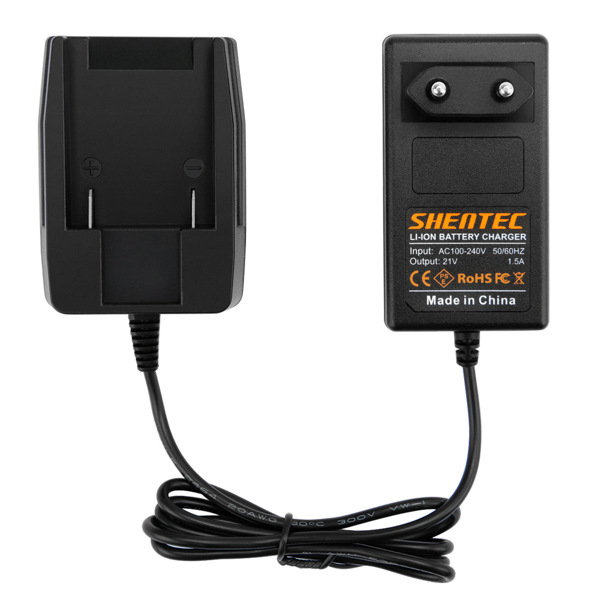 SHENTEC Chargeur de batterie Li-ion 18V pour Worx WA3575 WA3525 WA3520 WA3512 WG153 WG154 WG165