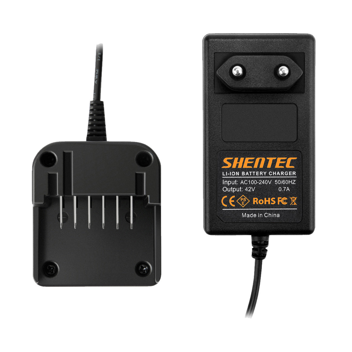 SHENTEC Chargeur de batterie 36V Li-ion pour Worx WA3734 WA3536 WG268E WG568E WG168E WG368E WG776E
