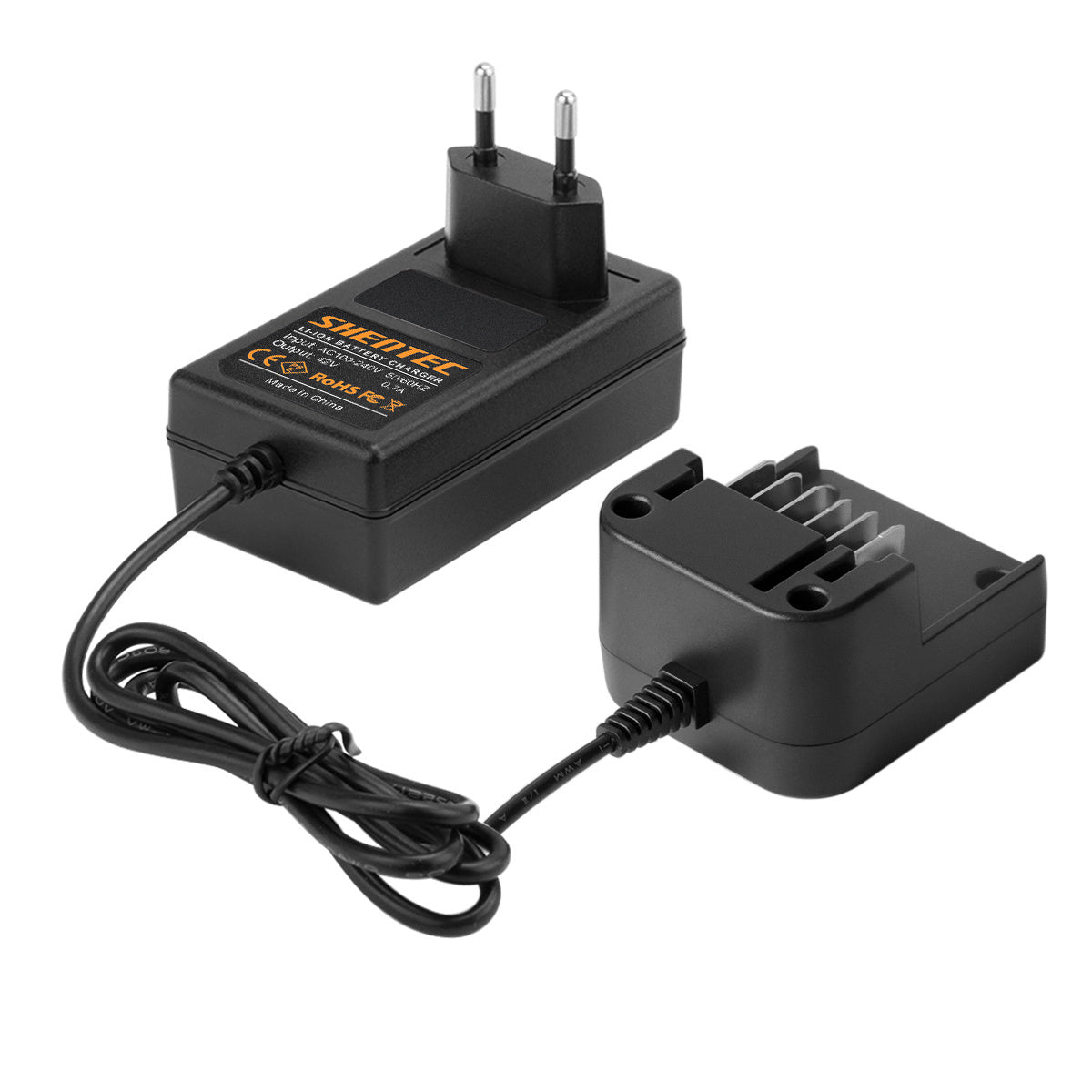 SHENTEC Chargeur de batterie 36V Li-ion pour Worx WA3734 WA3536 WG268E WG568E WG168E WG368E WG776E
