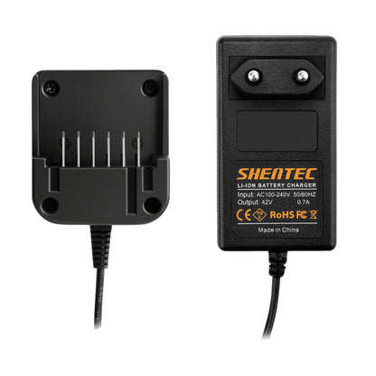 SHENTEC Chargeur de batterie 36V Li-ion pour Worx WA3734 WA3536 WG268E WG568E WG168E WG368E WG776E