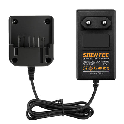SHENTEC Chargeur de batterie 36V Li-ion pour Worx WA3734 WA3536 WG268E WG568E WG168E WG368E WG776E