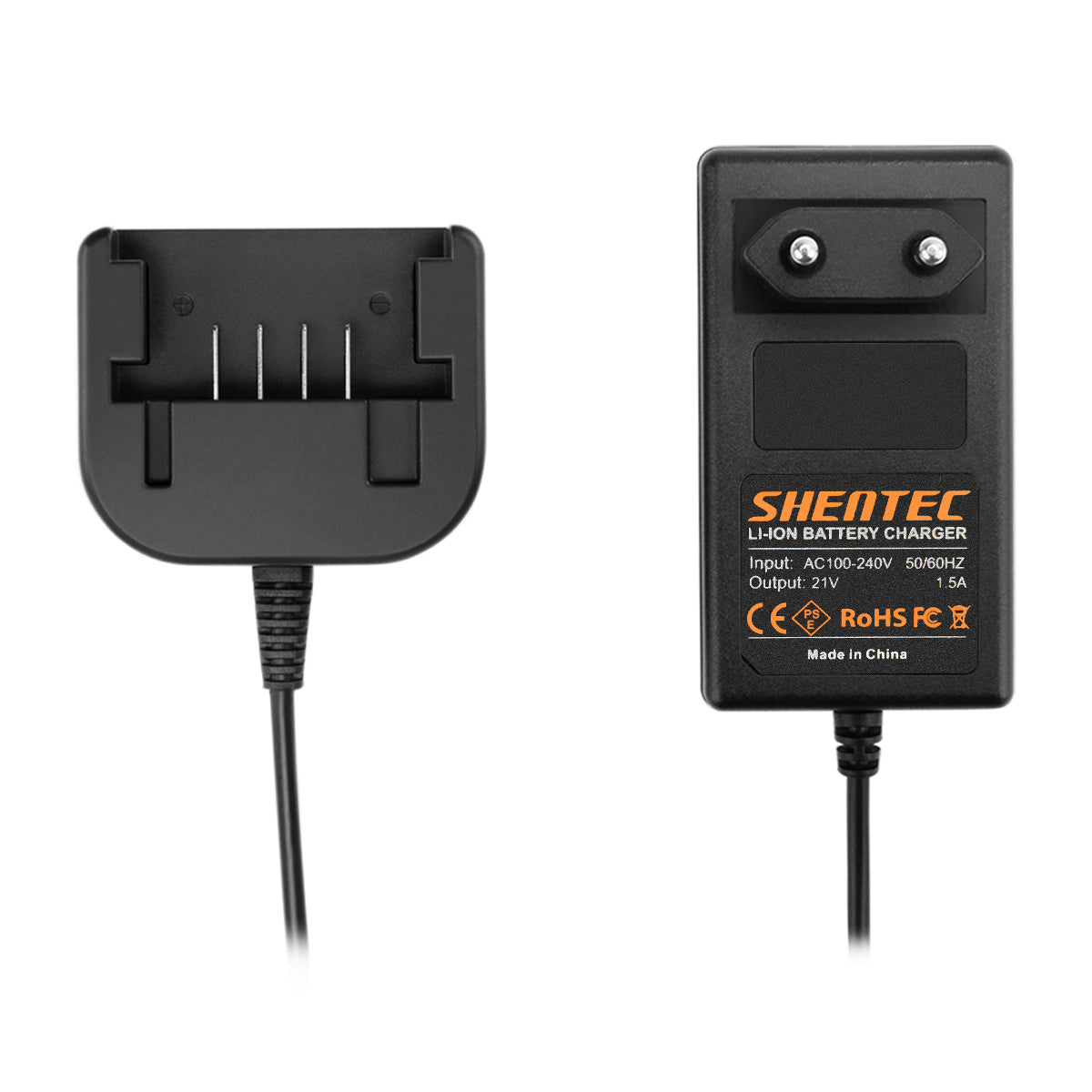 SHENTEC Chargeur de batterie Li-ion pour Worx 20V WX678 WG259 WX390.1 WX393.3 WG549E.9 WA3551.1