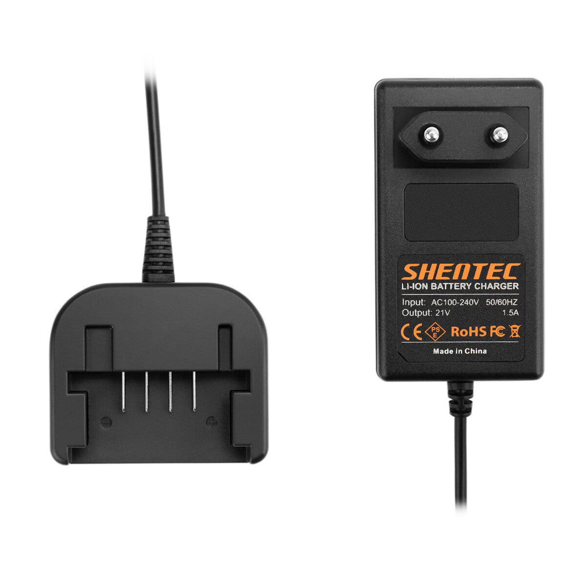 SHENTEC Chargeur de batterie Li-ion pour Worx 20V WX678 WG259 WX390.1 WX393.3 WG549E.9 WA3551.1