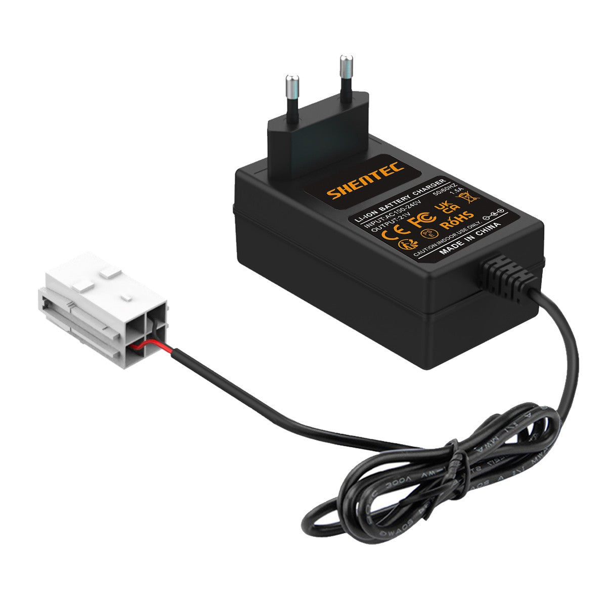 SHENTEC Chargeur de batterie Li-ion 20V pour Worx 50032492 50032774 WA3230 WA3231 WR105SI