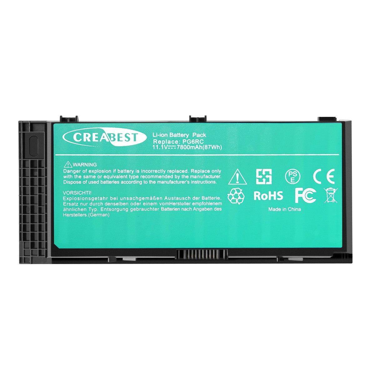 7.8Ah X57F1 Batterie 86Wh pour Dell Precision M4600 M4700 M6600 M4800 451-11744 FV993