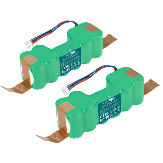 SHENTEC 2X 12V 3500mAh Ni-MH Batterie Pour DD4G 10001568 Deebot Ozmo DN55 M89 O601 O610