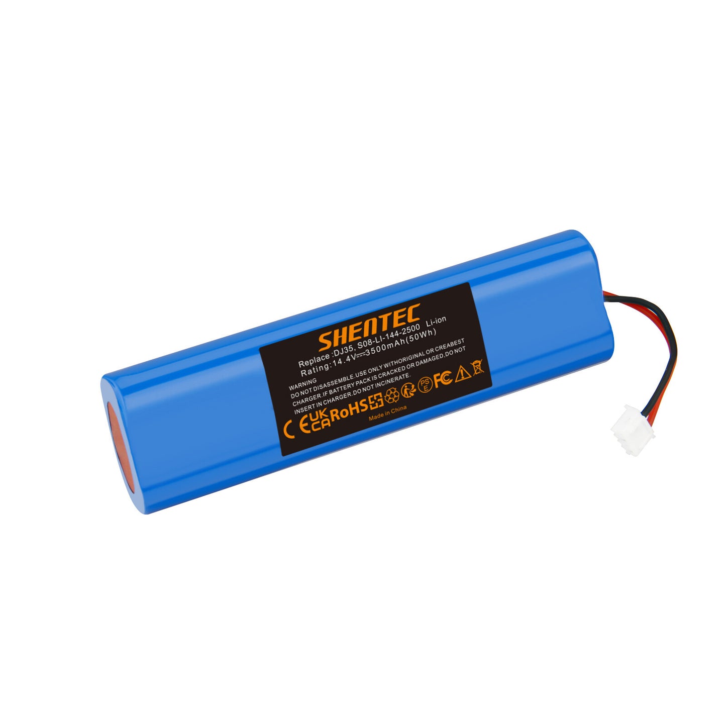 SHENTEC Batterie lithium-ion 3500mAh 14,4V pour Ecovacs Deebot DJ35 DJ36 DK35 DK36 DK520 DN520