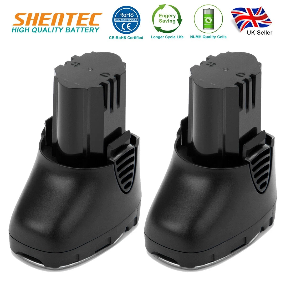 SHENTEC Lot de 2 10.8V 3.5AH Batteries pour Dremel 855-02 8000-01 8001-01 8001-02 855-45