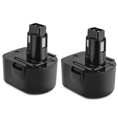 SHENTEC Pack de 2 Batteries Ni-MH 4000mAh 12V pour Dewalt DE9074 DW9071 DE9501 DE9075 DC981 DW9072