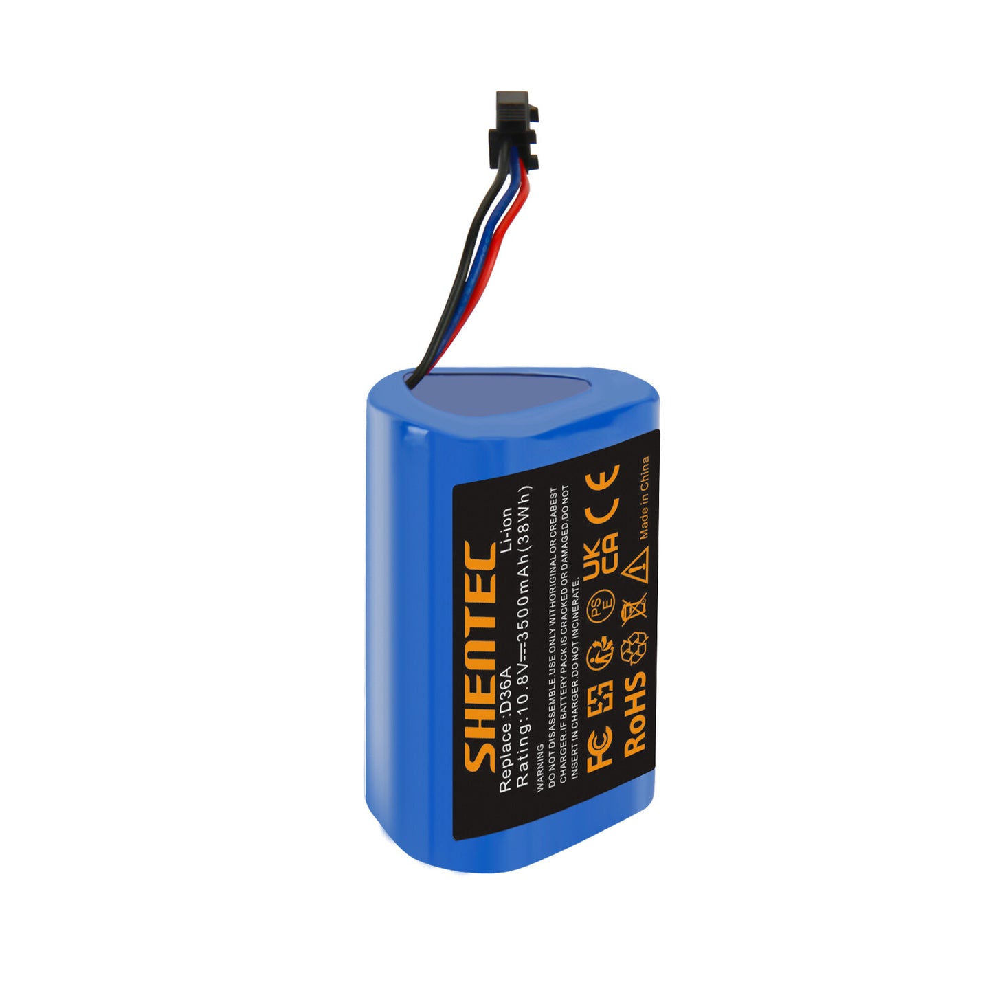 SHENTEC 3.5Ah 10.8V Li-Ion Batterie de Remplacement pour Ecovacs DA60 - Darfon ZJ1450 Ecovacs D36A D36B DA60