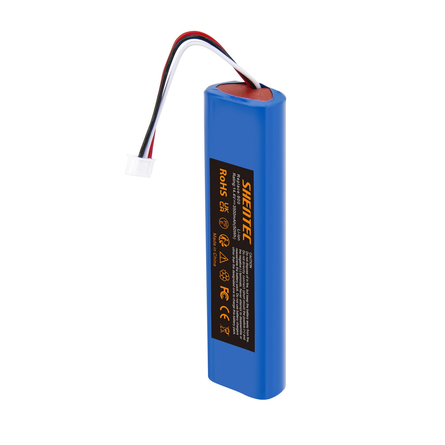 SHENTEC Batterie de remplacement Li-ion 3.5Ah 14,4V pour Ecovacs Deebot Ozmo 900 901 905 920 S01-LI-148-2600
