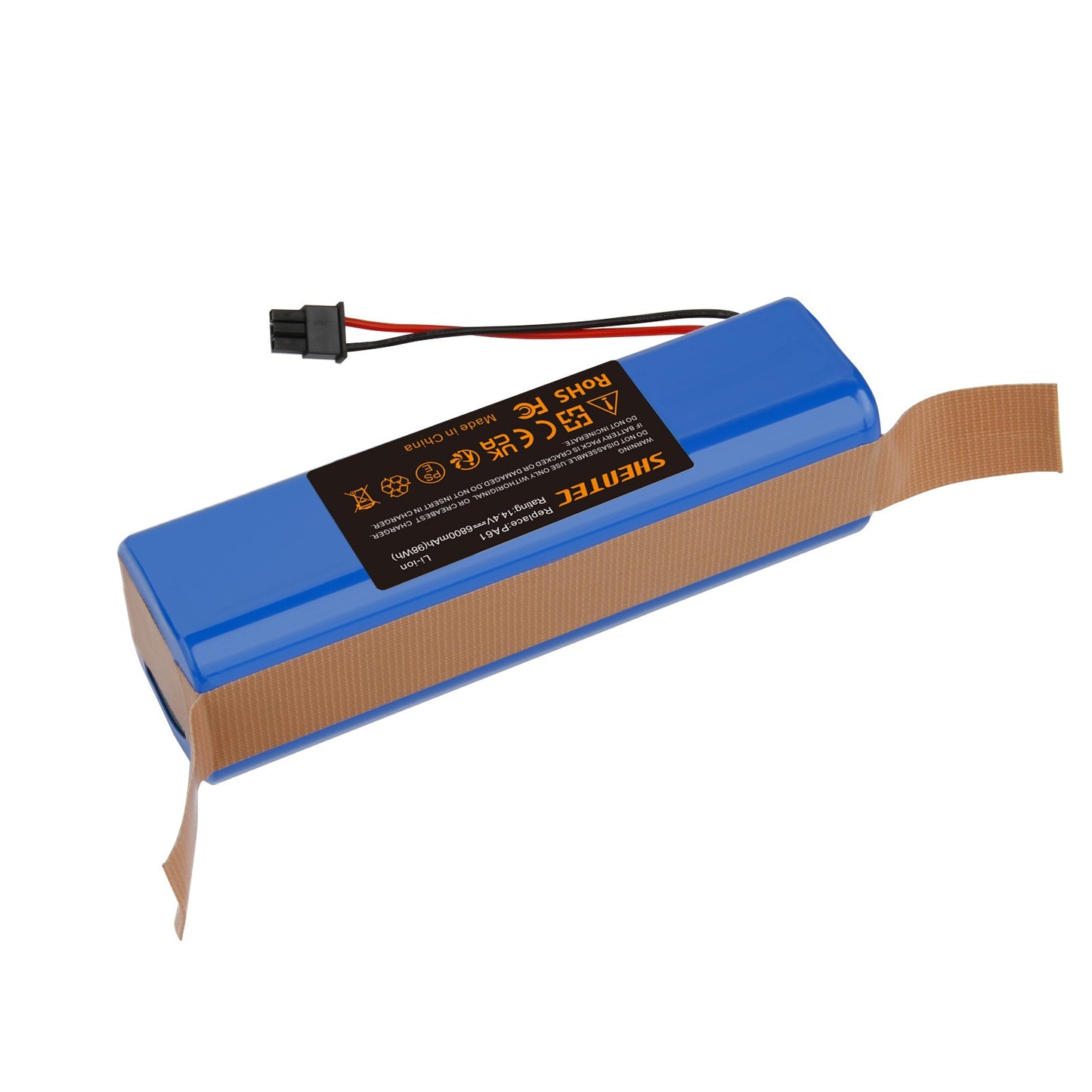SHENTEC Batterie de remplacement 14.4V 6.8Ah pour Eufy RoboVac X8 T226X, X8 Pro, X8Hybrid, Remplace PA61