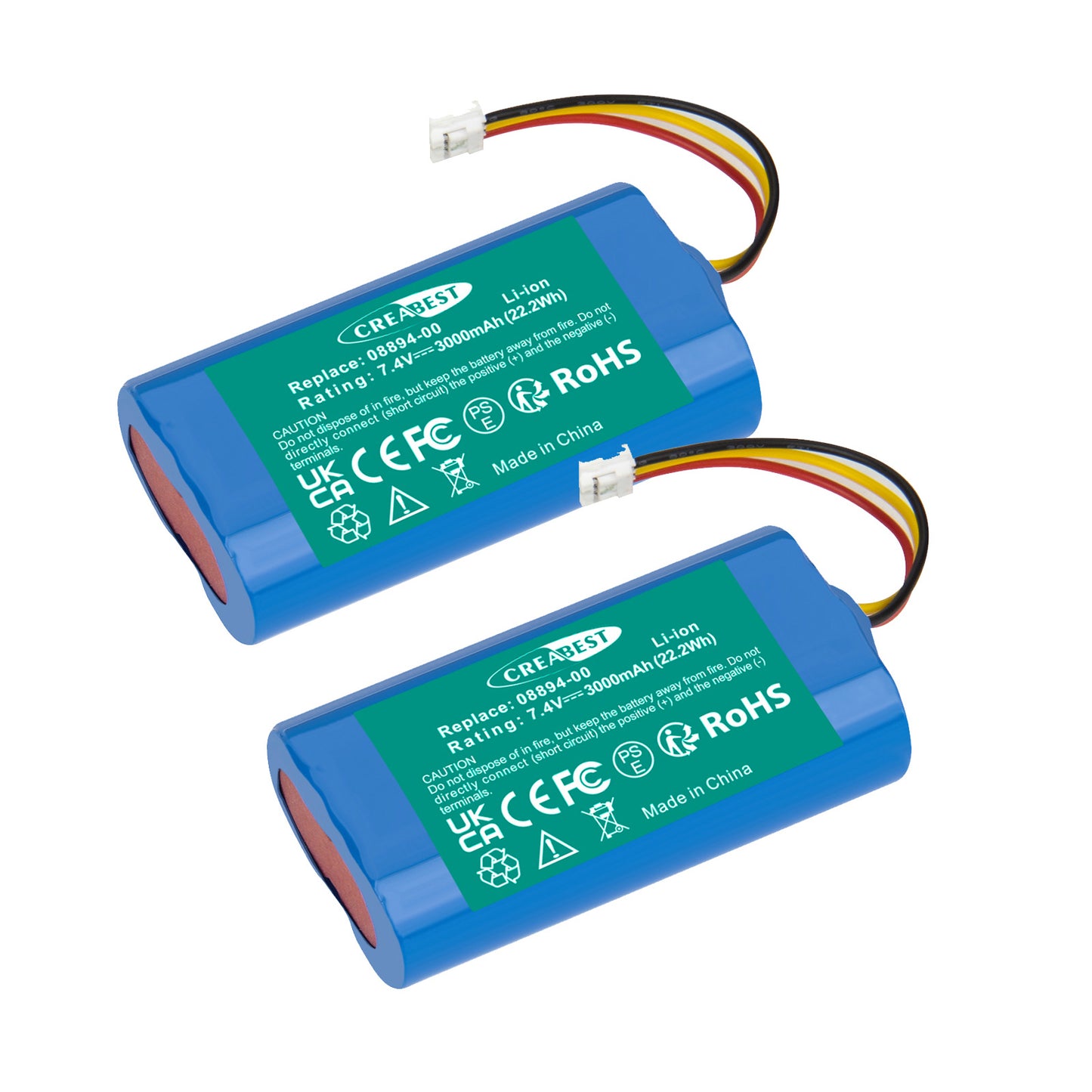 2x 7.4V 3.0Ah Li-ion Batteries pour Gardena 08894-00 ComfortCut D-89079 Ulm 8895