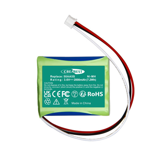 Batterie de remplacement Ni-MH 3,6V 2000mAh 50AA5S pour Tonies Toniebox Musicbox Soundbox