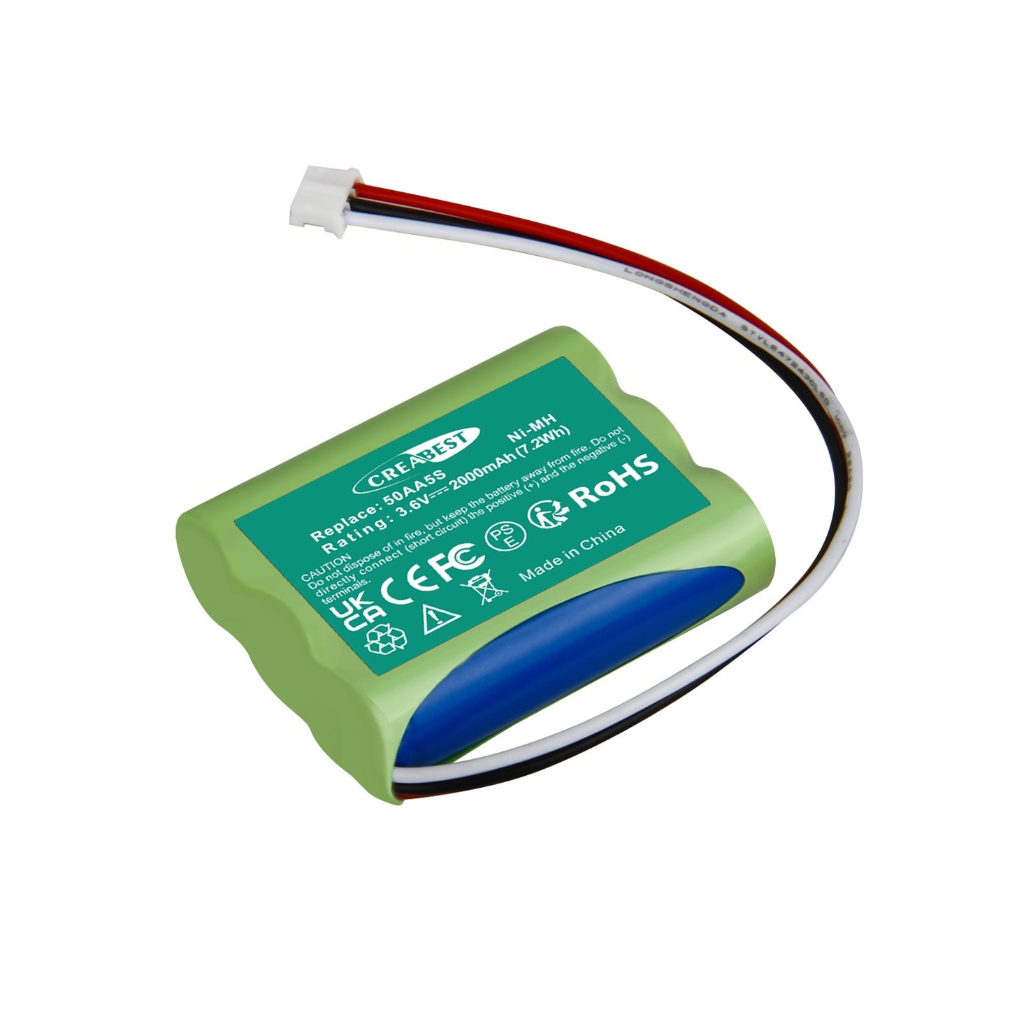 Batterie de remplacement Ni-MH 3,6V 2000mAh 50AA5S pour Tonies Toniebox Musicbox Soundbox