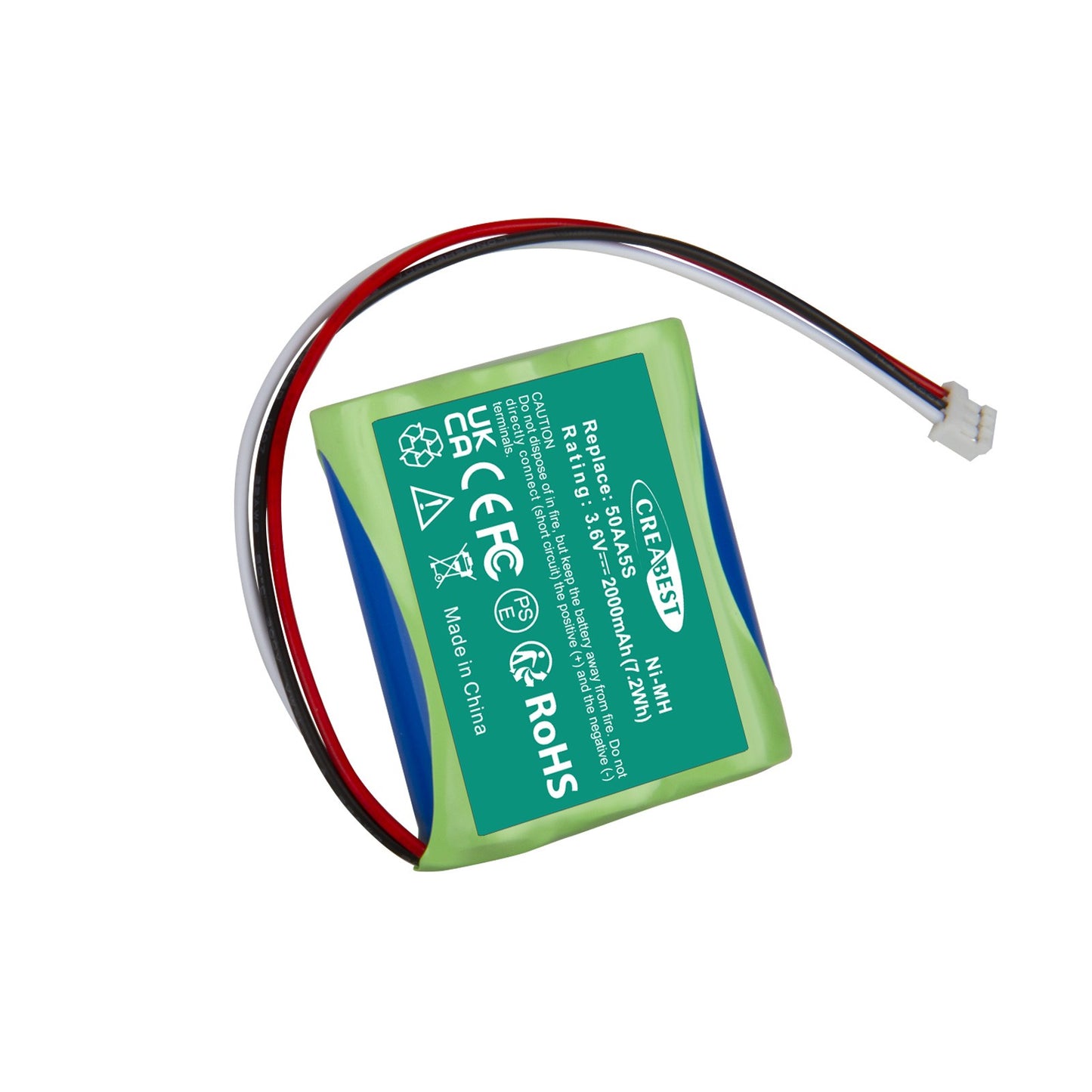 Batterie de remplacement Ni-MH 3,6V 2000mAh 50AA5S pour Tonies Toniebox Musicbox Soundbox