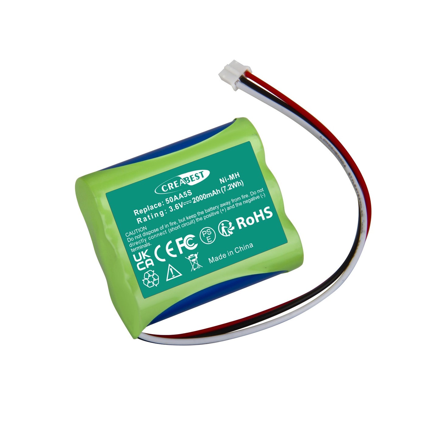 Batterie de remplacement Ni-MH 3,6V 2000mAh 50AA5S pour Tonies Toniebox Musicbox Soundbox