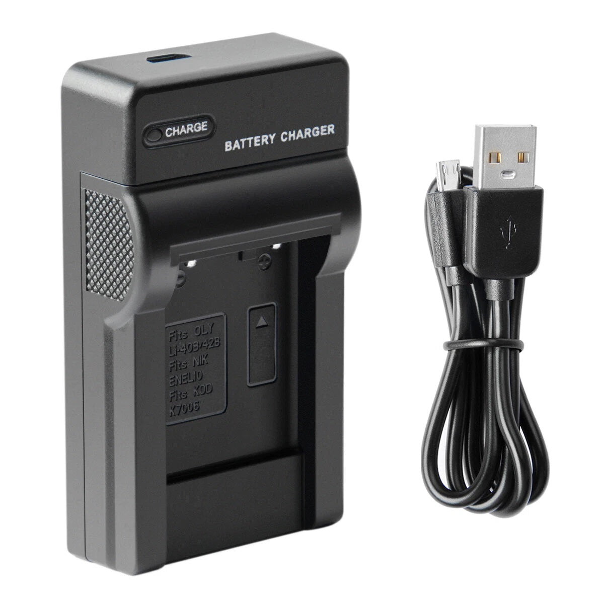 SHENTEC Batterie 3.6V 1200mAh pour Fujifilm NP-45, Olympus, Nikon EN-EL10 + Chargeur