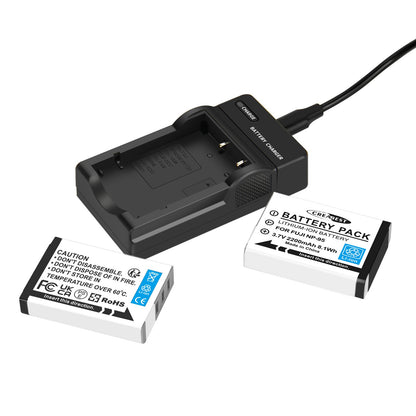 2x NP-95 NP95 3.7V Batterie+Chargeur pour Fujifilm Finepix F30 F31 F31fd X100 X100s