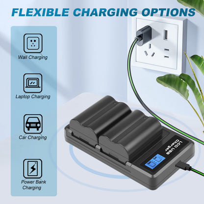 2x Batterie NP-W235 + Chargeur Double Pour Fujifilm GFX 100S 50S II X-H2S X-T5 XT4 X-T4