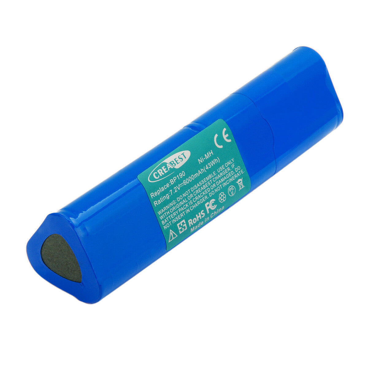 Batterie de remplacement Ni-MH 7,2 V 6 Ah pour Fluke BP190 B11432 Scopemeter 192 192B 196 196B 196C