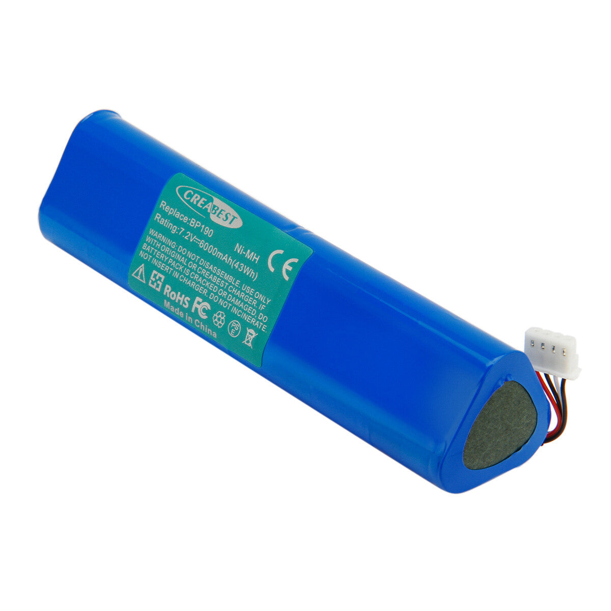 Batterie de remplacement Ni-MH 7,2 V 6 Ah pour Fluke BP190 B11432 Scopemeter 192 192B 196 196B 196C