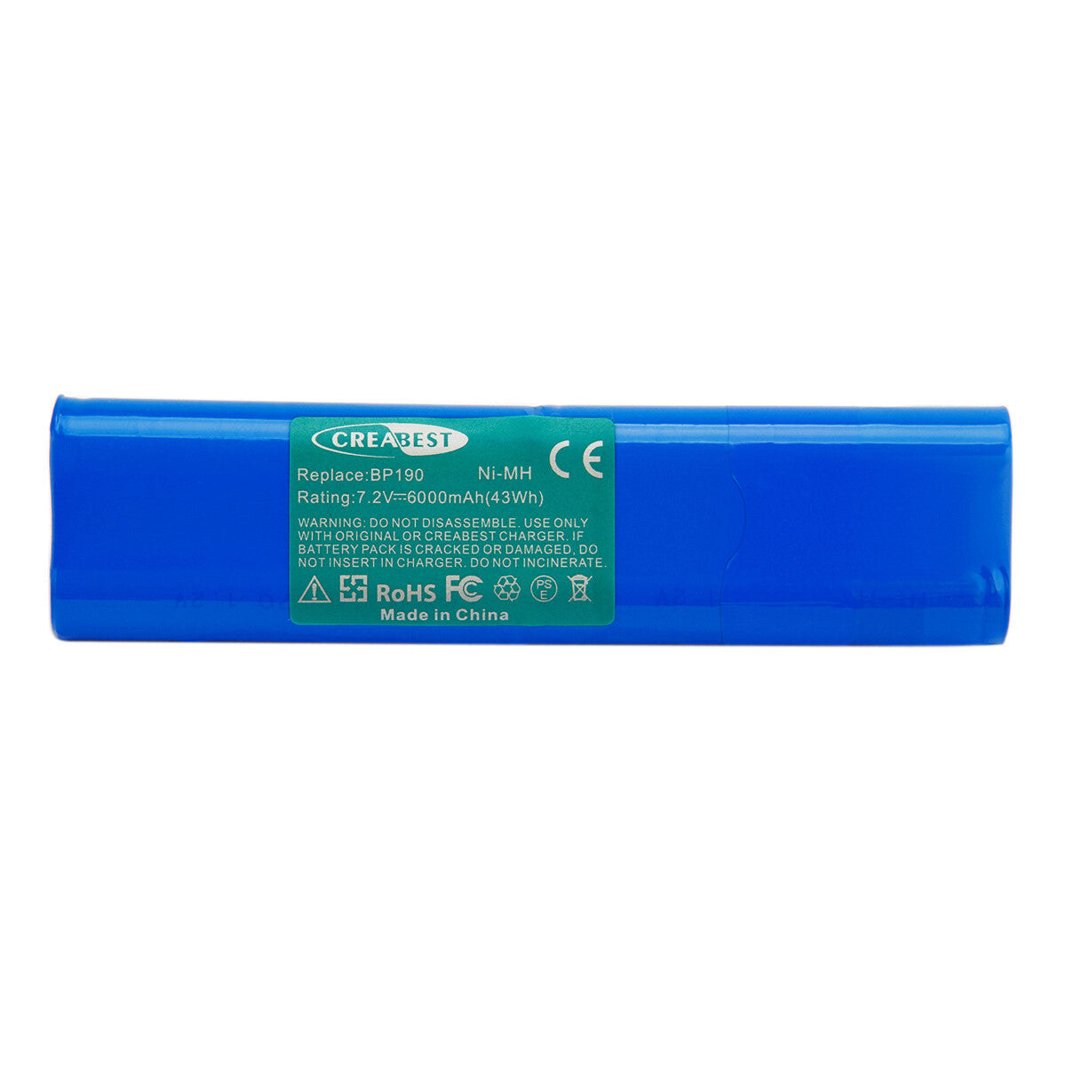 Batterie de remplacement Ni-MH 7,2 V 6 Ah pour Fluke BP190 B11432 Scopemeter 192 192B 196 196B 196C