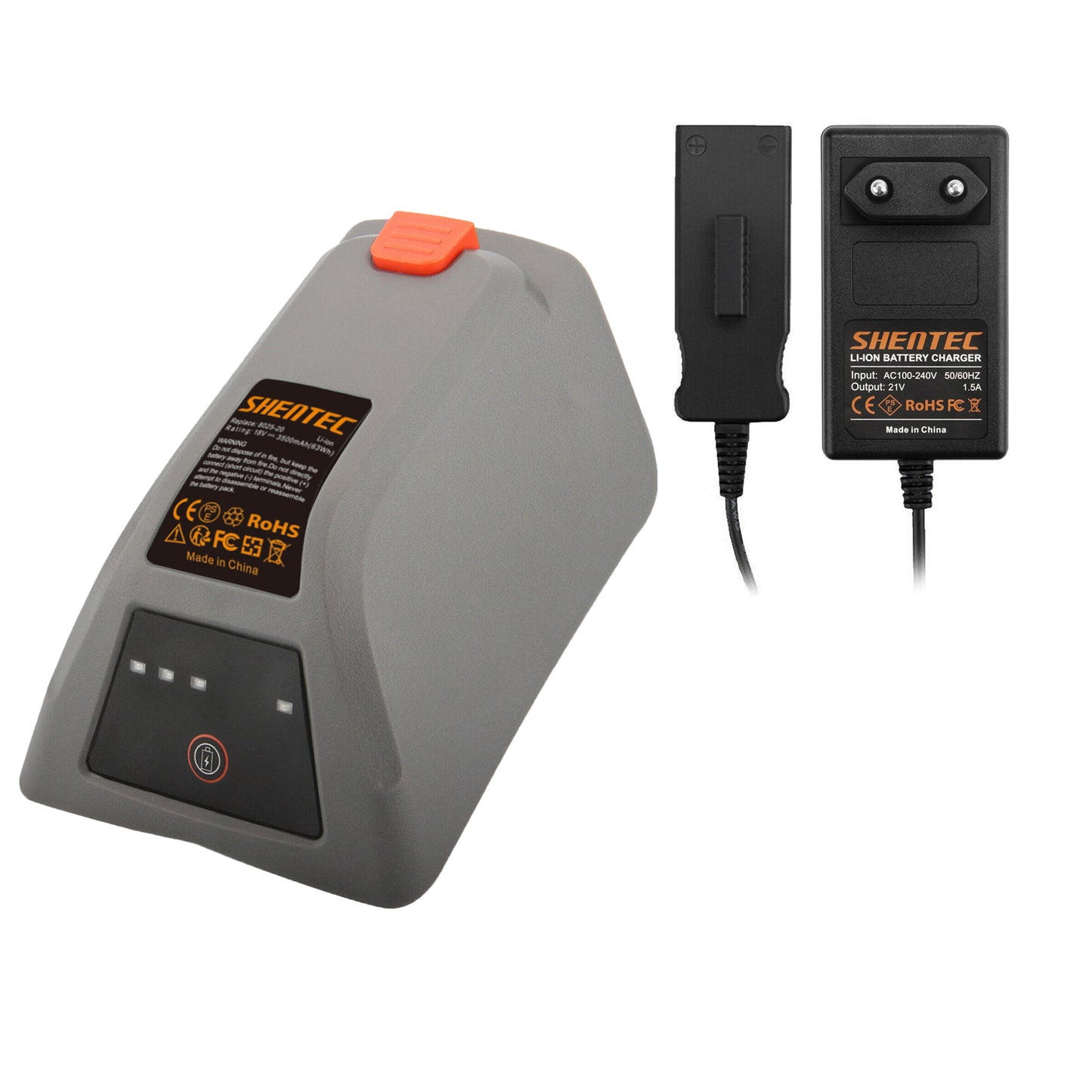 18V 3500mAh Batterie + chargeur pour Gardena 8025-20 Coffre à tuyau mural Comfort 35 roll-up 008A231