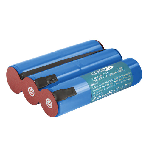 SHENTEC Batterie Ni-MH 3000mAh 7.2V pour taille-haies Gardena Accu 6 Battery 6 Cisailles à gazon ST 6