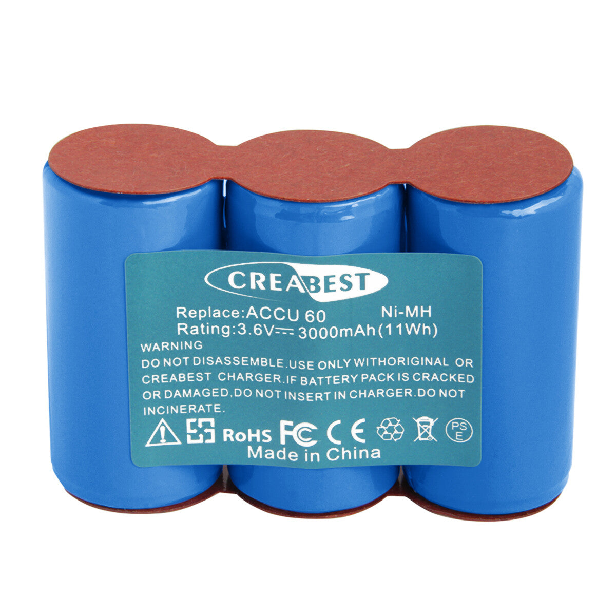 SHENTEC BATTERIE Ni-MH 3.6V 3.0Ah POUR Gardena ACCU 60 ACCU 45 302768 Accu45 8808 Accu60 8800