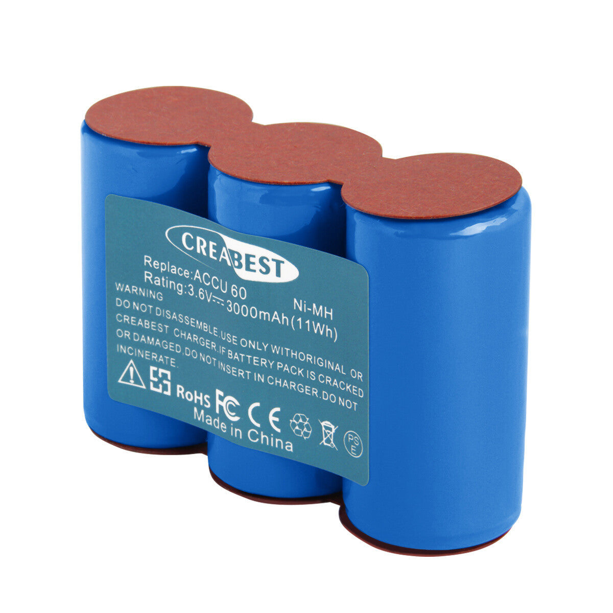 SHENTEC BATTERIE Ni-MH 3.6V 3.0Ah POUR Gardena ACCU 60 ACCU 45 302768 Accu45 8808 Accu60 8800