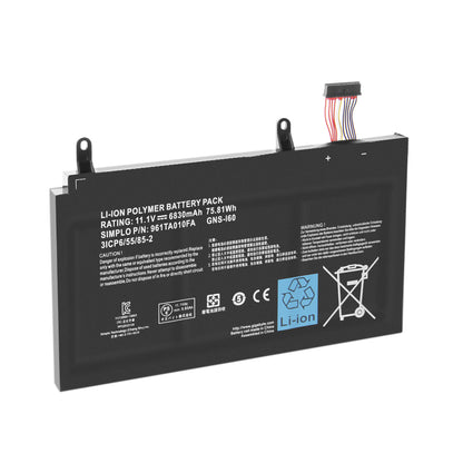 6830mAh 961TA010FA Batterie pour Gigabyte P35G v2 P35W v3 P35K v3 P37W v4