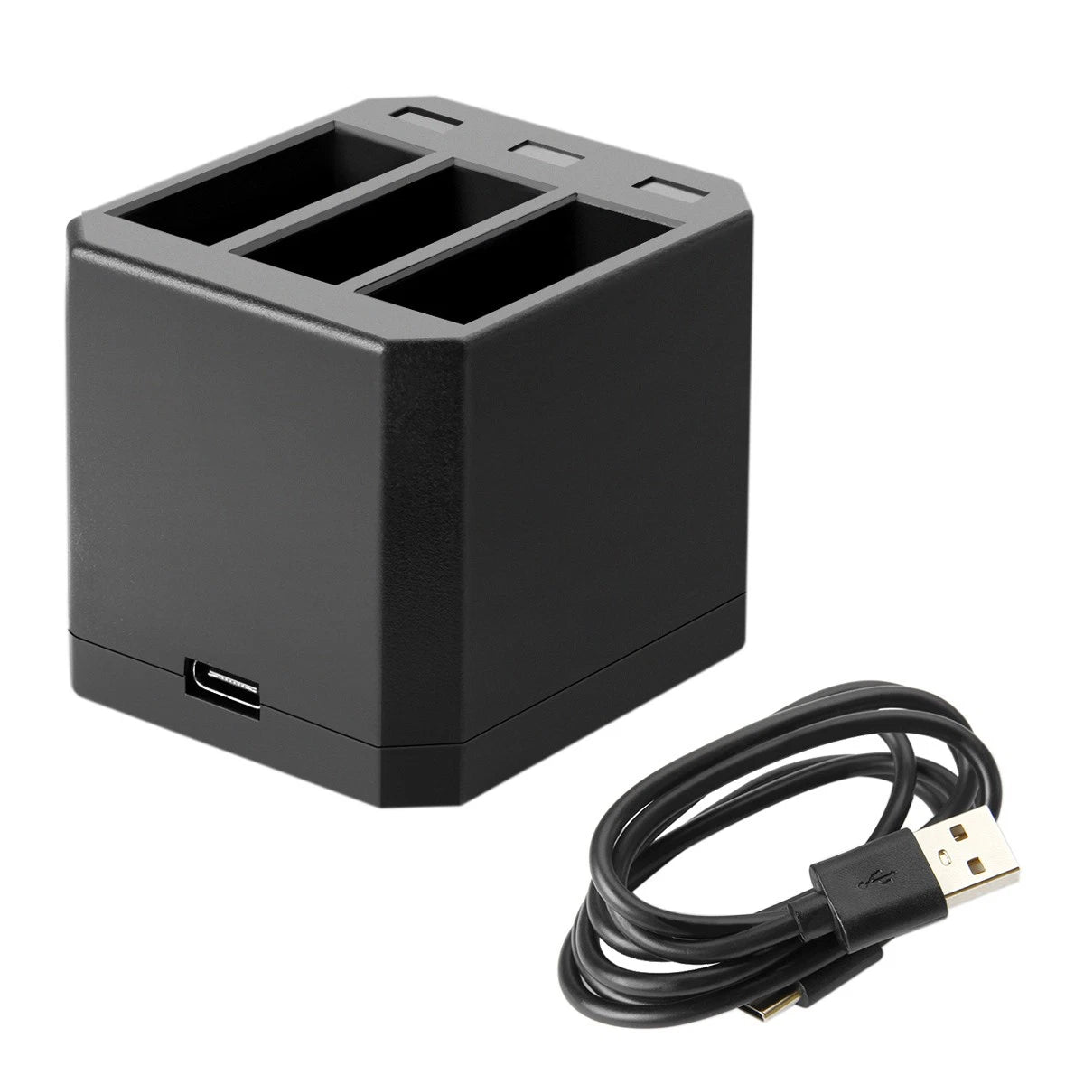 3 pièces Batterie AHDBT-501 601 701 pour GoPro HERO 7 HERO 6 HERO 5 Black + Chargeur triple