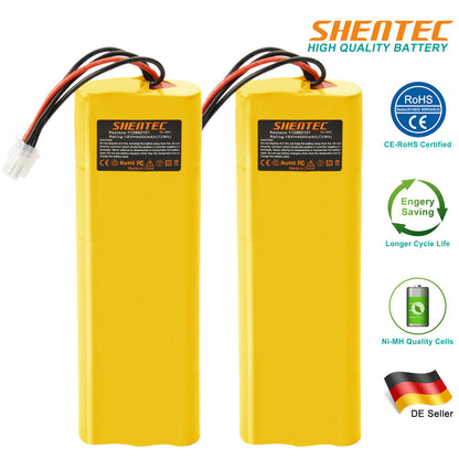 SHENTEC 2x Batteries 4000mAh 18V Ni-MH Pour Husqvarna Automobil 210C 220AC 230ACX G2 2004-2006